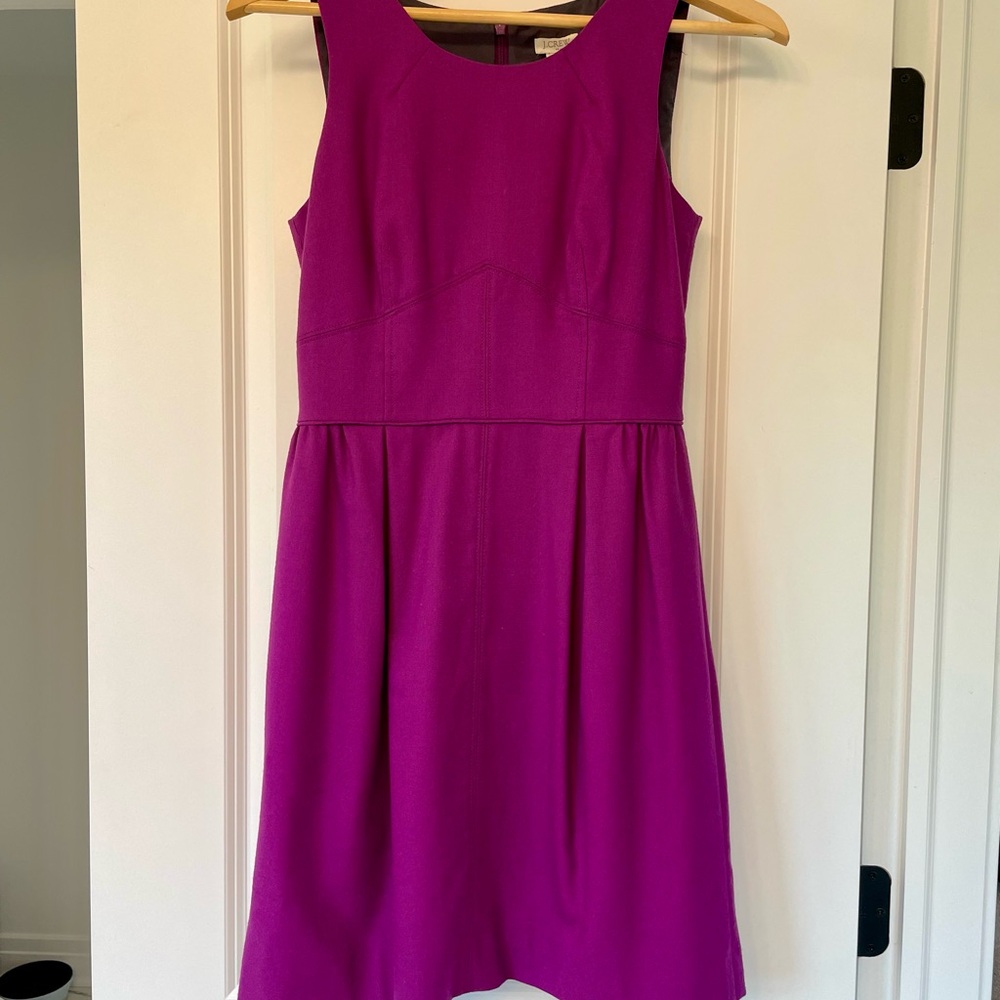 J. Crew Factory Purple Pleated Mini Dress, Worn Once